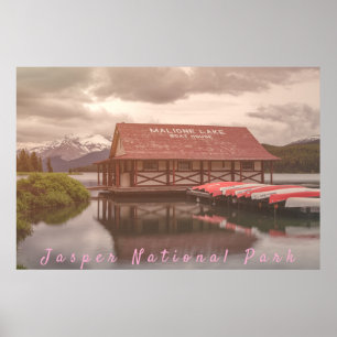 Affiche Boîtier du lac Maligne