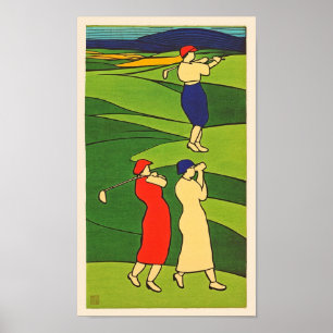 Affiche Boîtiers de golf pour femmes