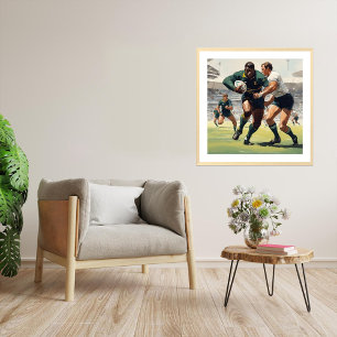 Affiche Bok ! - Rugby Players Art Print