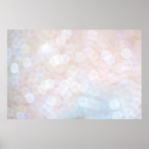 Affiche Bokeh pétille texture blanche