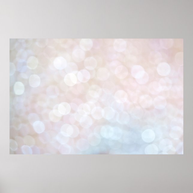 Affiche Bokeh pétille texture blanche (Devant)