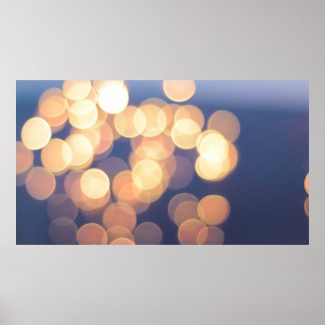 Affiche Bokeh photographie des lumières (Devant)