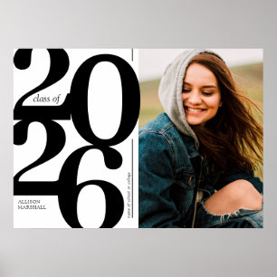 Affiche Bold 2025 Photo Graduation Party