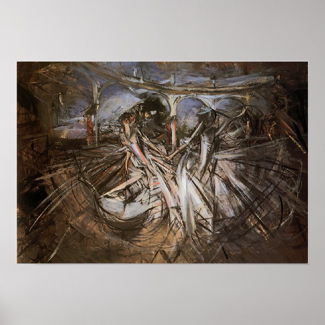 Affiche Boldini - Danse À La Colonnade 1889 (Devant)