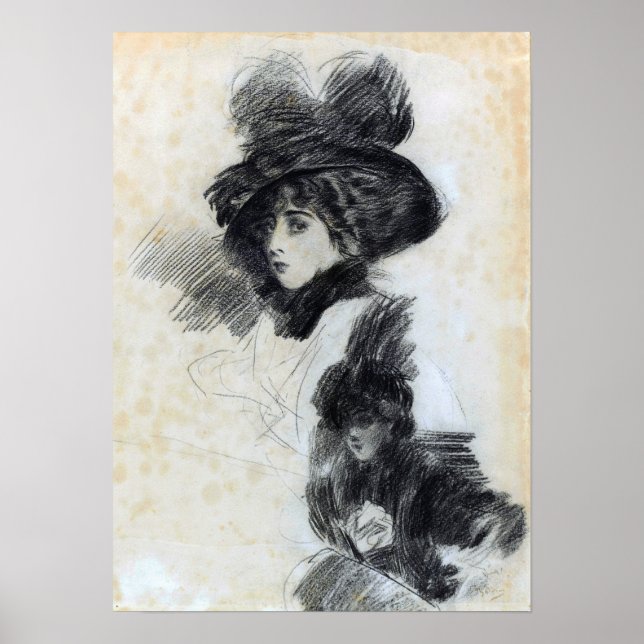 Affiche Boldini - Dessin (Devant)