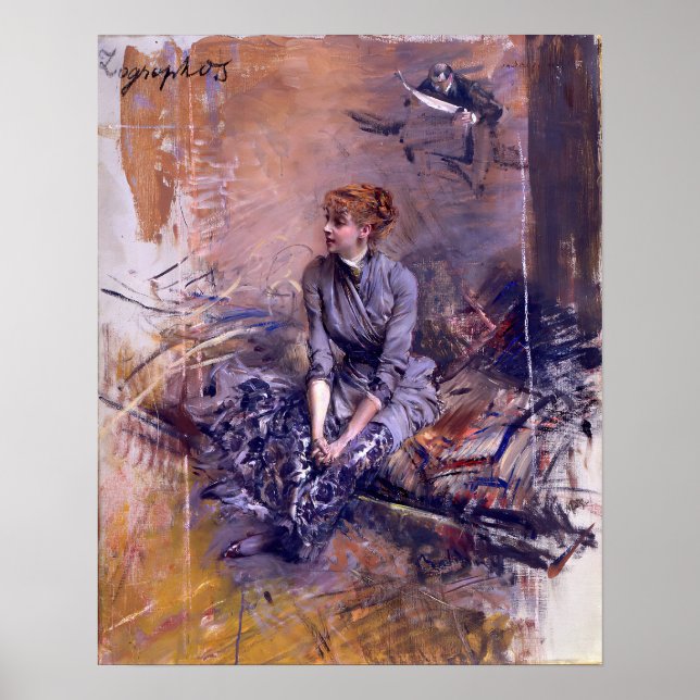 Affiche Boldini - Gabrielle Rejane (Devant)