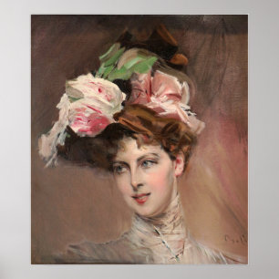 Affiche Boldini - La Comtesse Beatrice Di Byland 1901