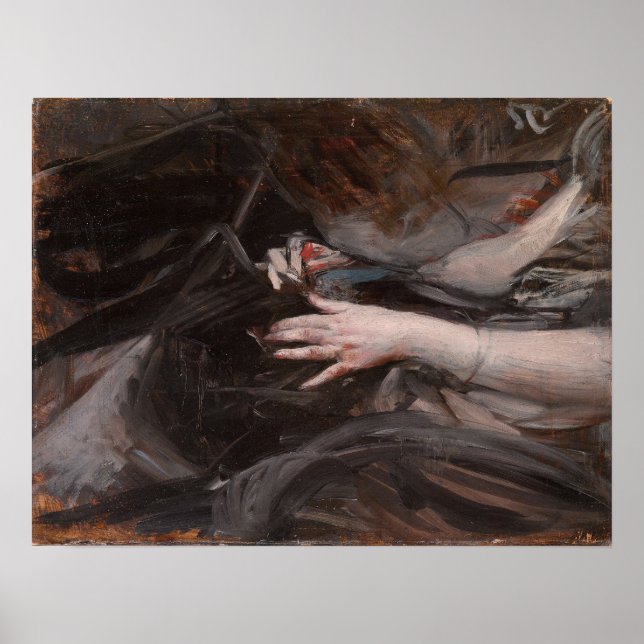 Affiche Boldini - Les mains des femmes (Devant)
