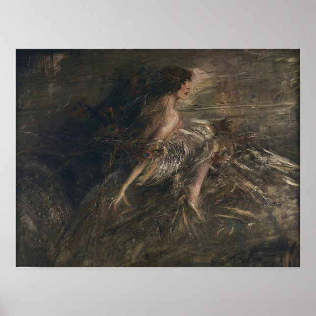 Affiche Boldini - Portrait de la marquise 1914 (Devant)