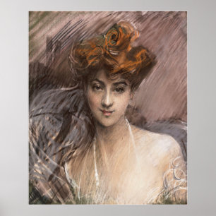 Affiche Boldini - Portrait De Lucie Gerard