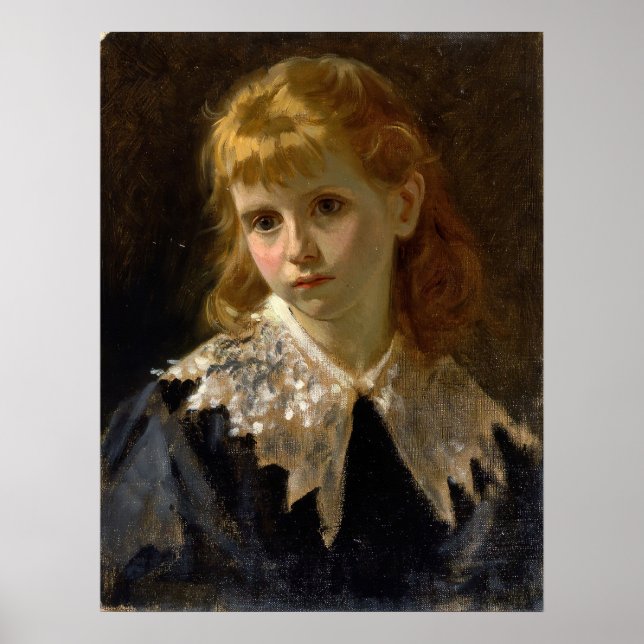 Affiche Boldini - Portrait De Petite Fille 1860 (Devant)