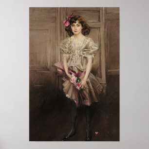 Affiche Boldini - Portrait d'Helen Victoria Crocker Russ…