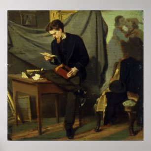 Affiche Boldini - Portrait Du Peintre Alessandro Lanf...