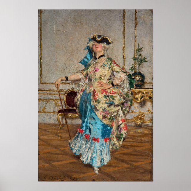 Affiche Boldini - Une Dame Élégante (Devant)