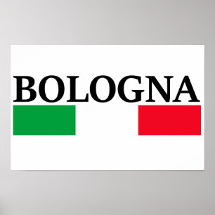 Affiche Bologne Italie, j'aime Bologne