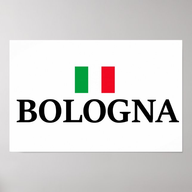 Affiche Bologne Italie, j'aime Bologne (Devant)
