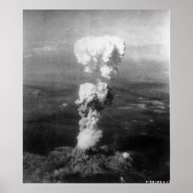 Affiche Bombardement atomique d'Hiroshima (Devant)