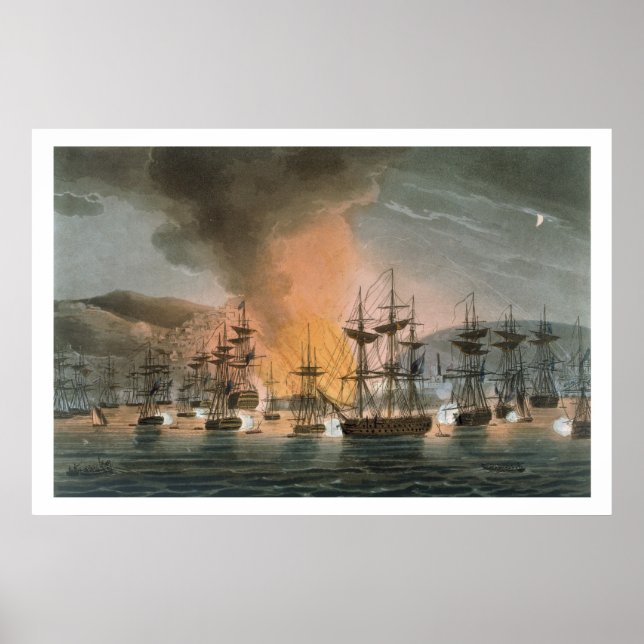 Affiche Bombardement d'Alger, le 27 août 1816, de (Devant)