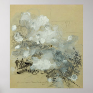 Affiche Bombardement de Kennesaw par Alfred Rudolph Waud