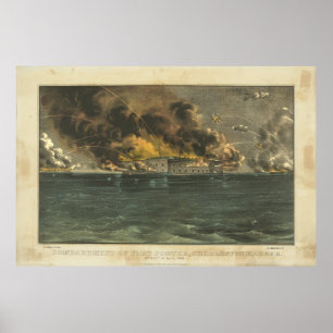 Affiche Bombardement du fort Sumter par Ives