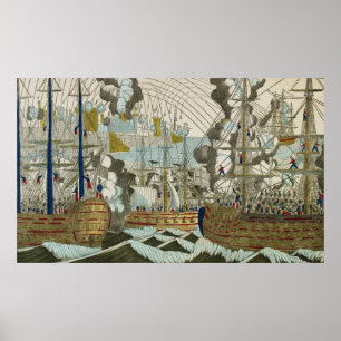 Affiche Bombardement et siège d'Alger, le 3 juillet 1830