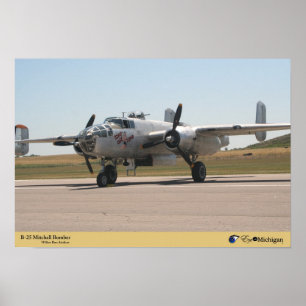 Affiche Bombardier de B-25 Mitchell
