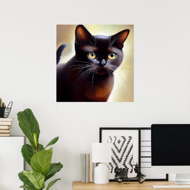 Affiche Bombay Cat (Bureau à domicile)