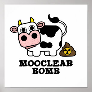 Affiche Bombe Mooclebre Funny Cow Pun