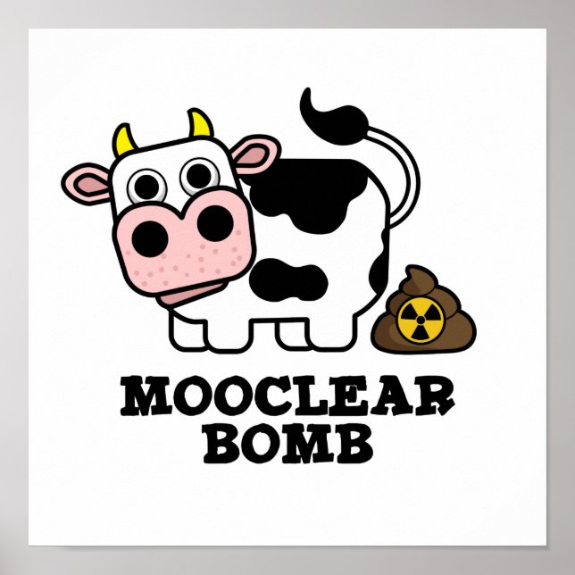 Affiche Bombe Mooclebre Funny Cow Pun (Devant)