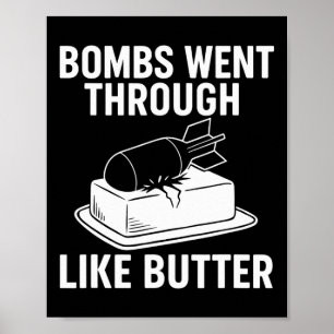 Affiche Bombs Like Butter – Citations politiques drôles de