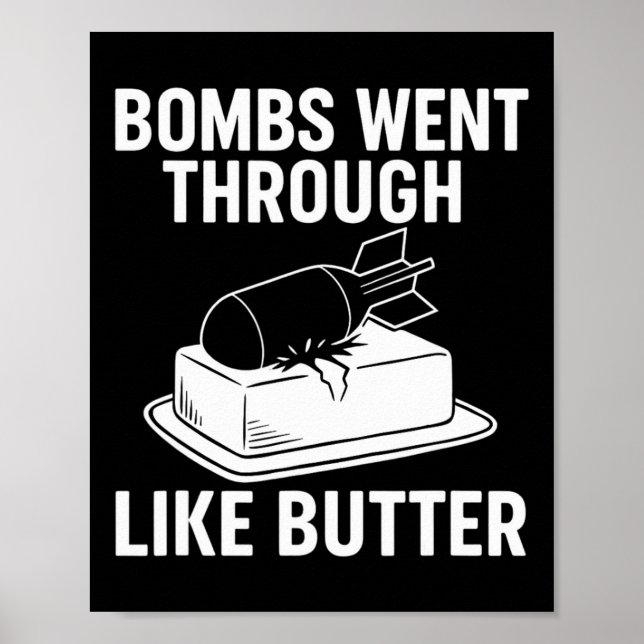 Affiche Bombs Like Butter – Citations politiques drôles de (Devant)