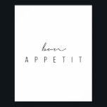 Affiche Bon Appetit Script<br><div class="desc">Bon Appetit Script</div>