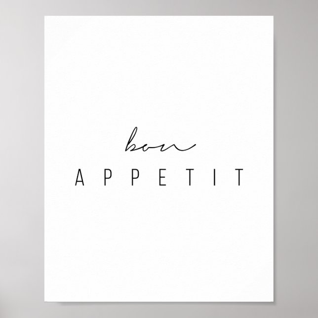 Affiche Bon Appetit Script (Devant)