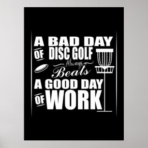 Affiche Bon Départ De La Journée Avec Disk Golf