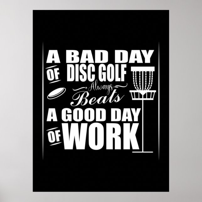 Affiche Bon Départ De La Journée Avec Disk Golf (Devant)