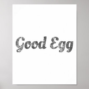 Affiche Bon Œuf - Cadeau drôle de Pâques pour enfants, hom