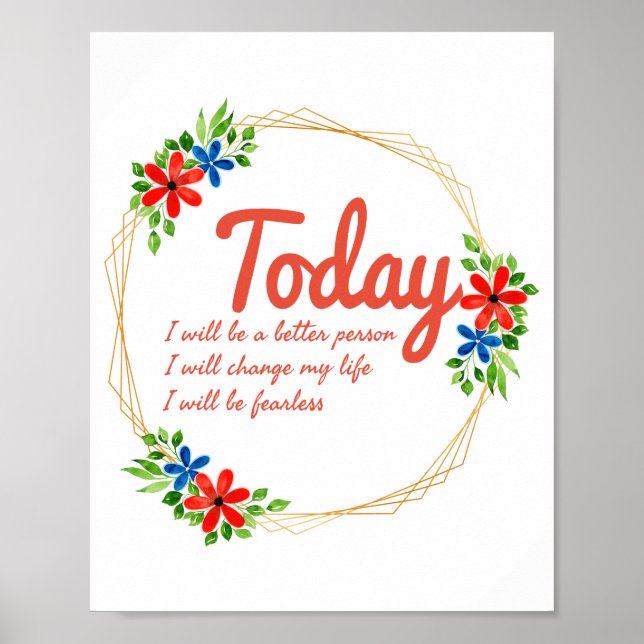 Affiche bon positif citations de bonnes vidéos succès (Devant)