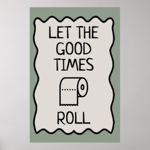 Affiche Bon Temps Humour salle de bain