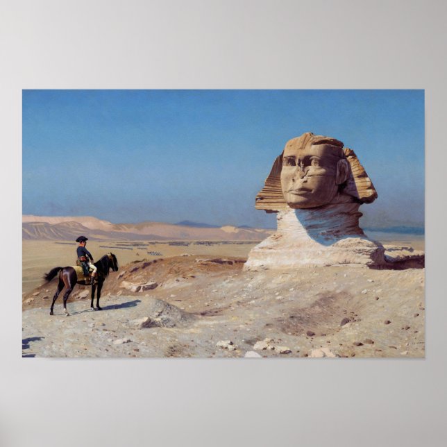Affiche Bonaparte avant le Sphinx - Jean-Leon Gerome (Devant)
