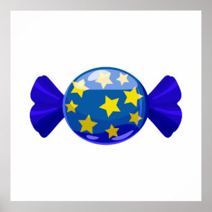 Affiche Bonbons colorés