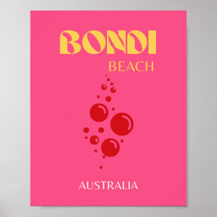 Affiche Bondi Beach, Rose