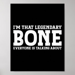 Affiche Bone Nom de famille Funny Team Famille Nom de fami