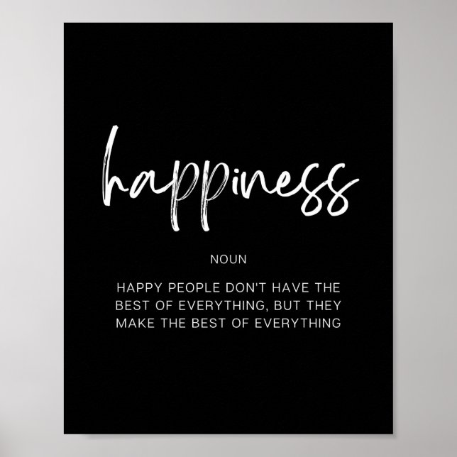 Affiche Bonheur (Devant)