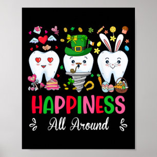 Affiche Bonheur Dentaire Tout Autour Valentine St Patrick 