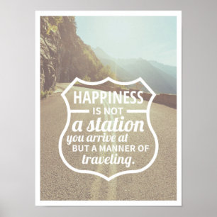 Affiche Bonheur Encouragement Succès Conseils de vie Citat