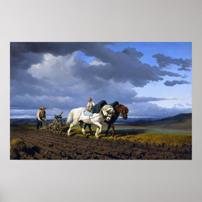 Affiche Bonheur - Labourage (Devant)