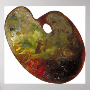 Affiche Bonheur - Palette de l'artiste