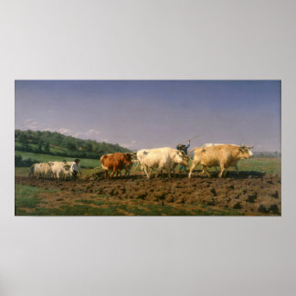 Affiche Bonheur - Ploughing In Nevers