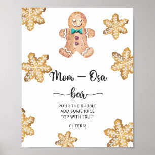 Affiche Bonhomme en pain d'épice \ Bar Mom-osa