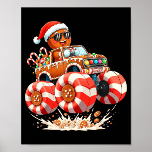 Affiche Bonhomme en pain d'épices de Noël de Monster Truck